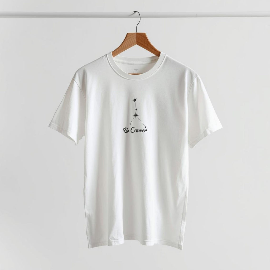 T-shirt unisex in COTONE ORGANICO ricamo COSTELLAZIONI