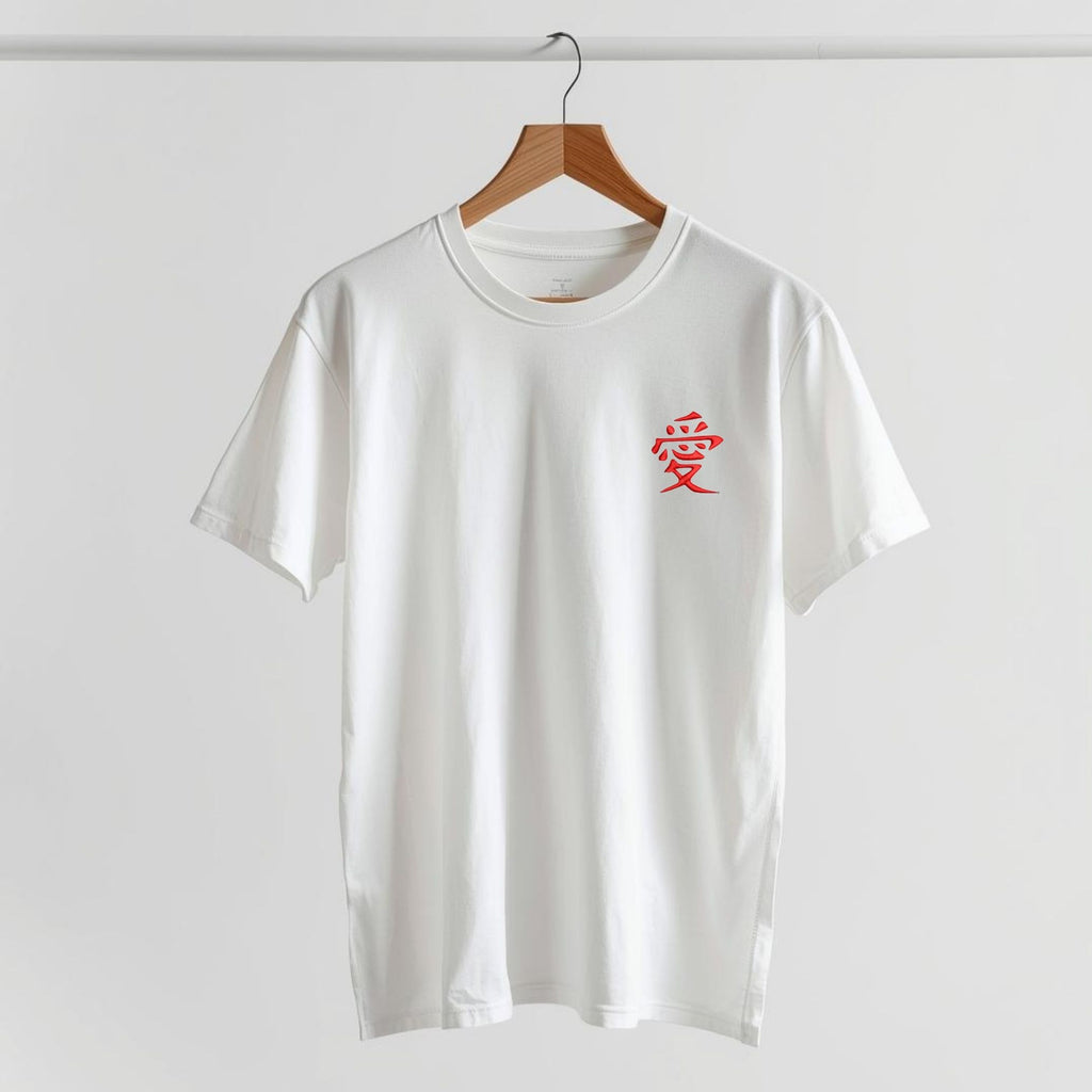 T-shirt unisex LUX ricamo AMORE