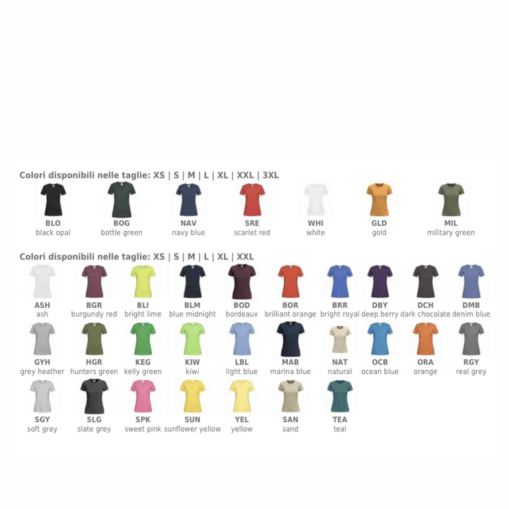 T-shirt donna ricamo LOGO lato cuore
