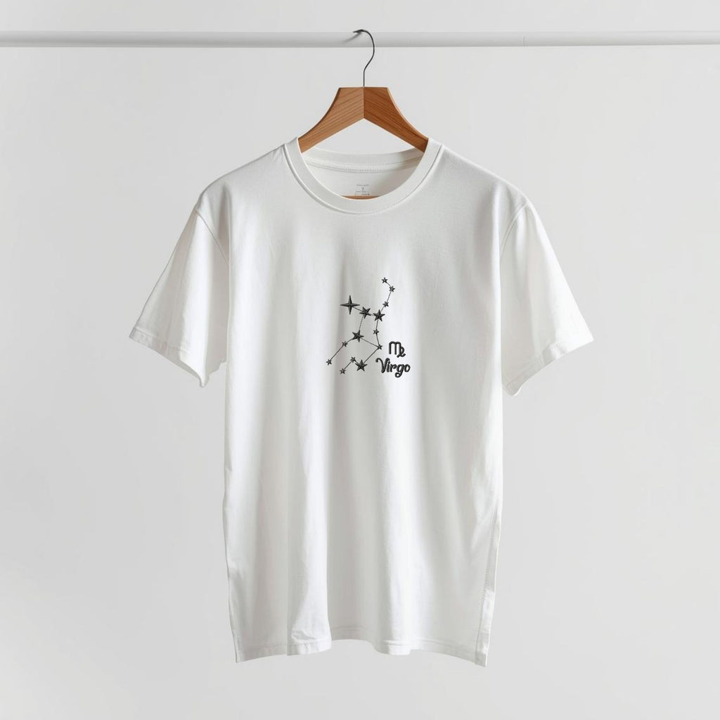 T-shirt unisex in COTONE ORGANICO ricamo COSTELLAZIONI