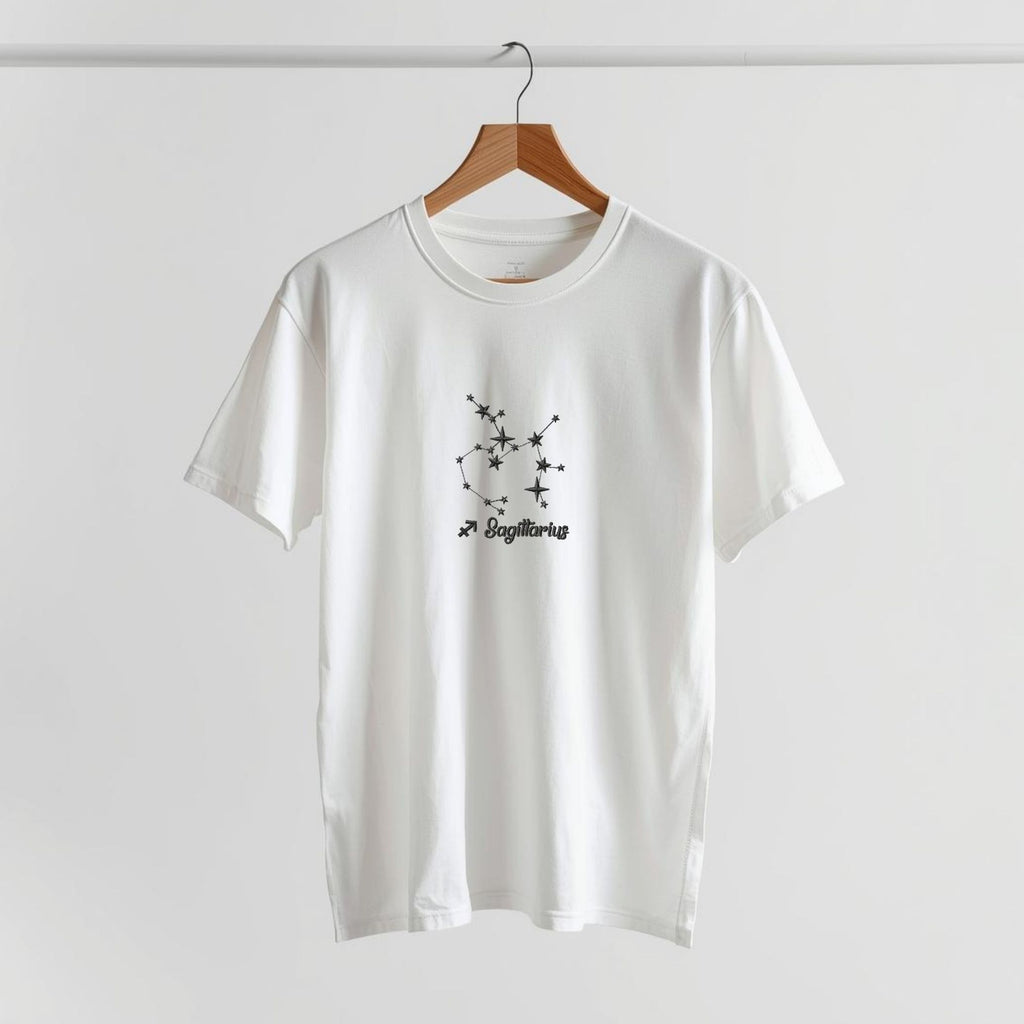T-shirt unisex in COTONE ORGANICO ricamo COSTELLAZIONI