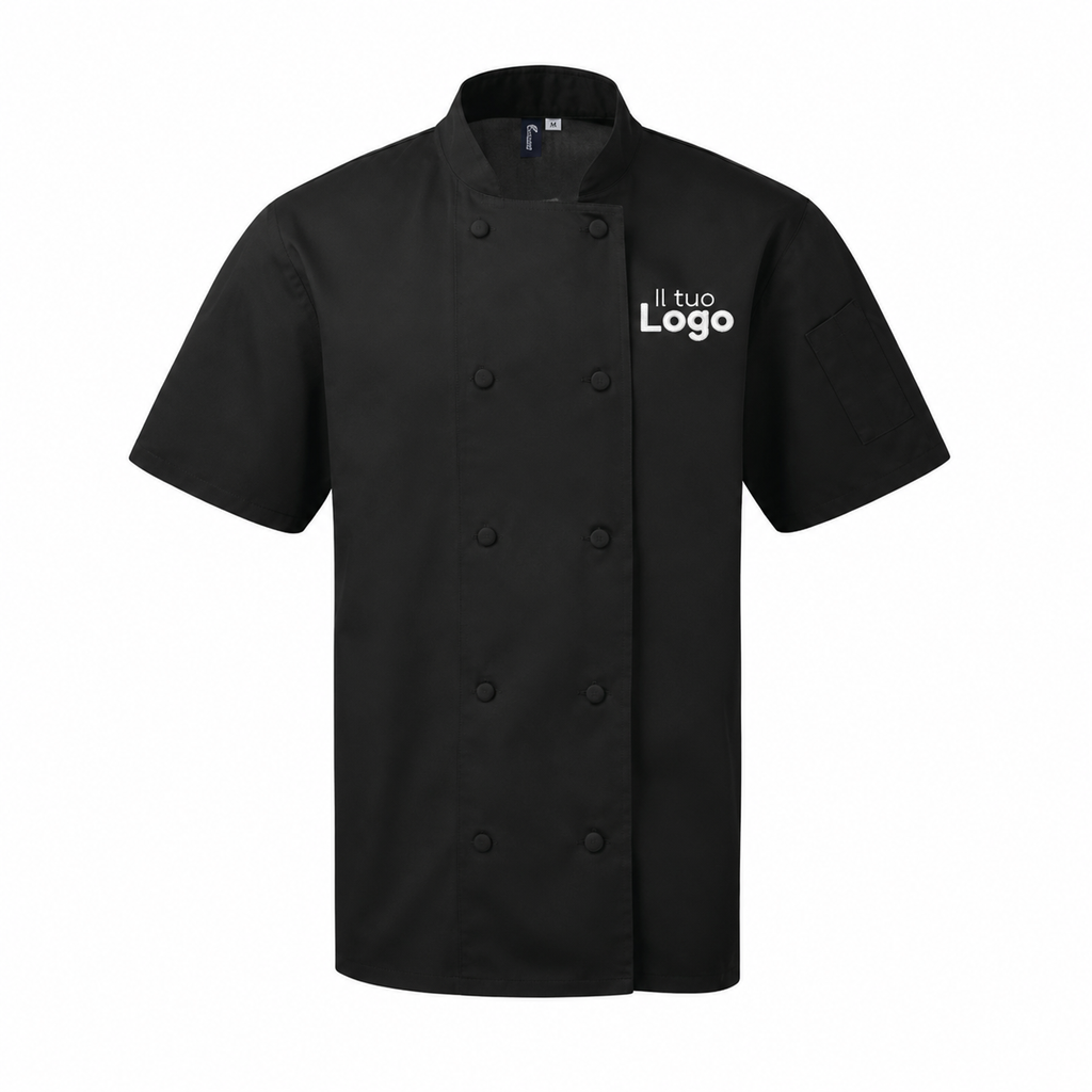 Casacca da chef maniche corte con LOGO RICAMATO