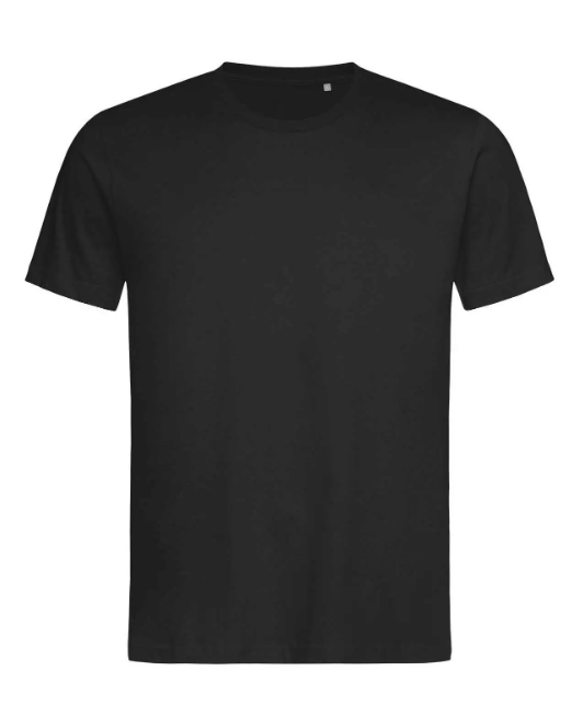 T-shirt unisex LUX ricamo LOGO lato cuore e dettagli sulla schiena