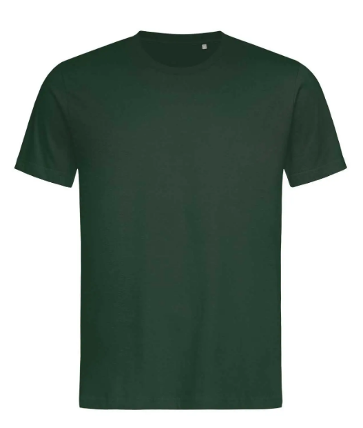 T-shirt unisex LUX ricamo LOGO lato cuore e dettagli sulla schiena