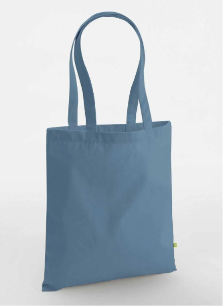 Shopper in COTONE ORGANICO CANVAS pesante con LOGO RICAMATO