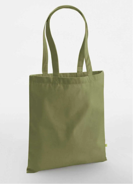 Shopper in COTONE ORGANICO CANVAS pesante con LOGO RICAMATO