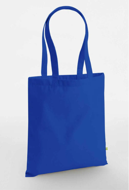 Shopper in COTONE ORGANICO CANVAS pesante con LOGO RICAMATO