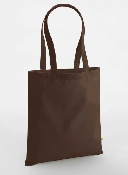 Shopper in COTONE ORGANICO CANVAS pesante con LOGO RICAMATO