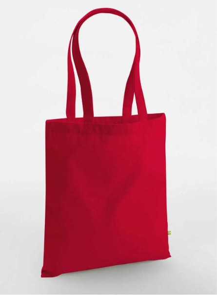 Shopper in COTONE ORGANICO CANVAS pesante con LOGO RICAMATO