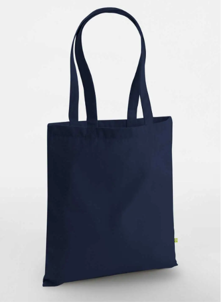 Shopper in COTONE ORGANICO CANVAS pesante con LOGO RICAMATO