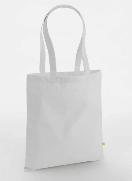 Shopper in COTONE ORGANICO CANVAS pesante con LOGO RICAMATO