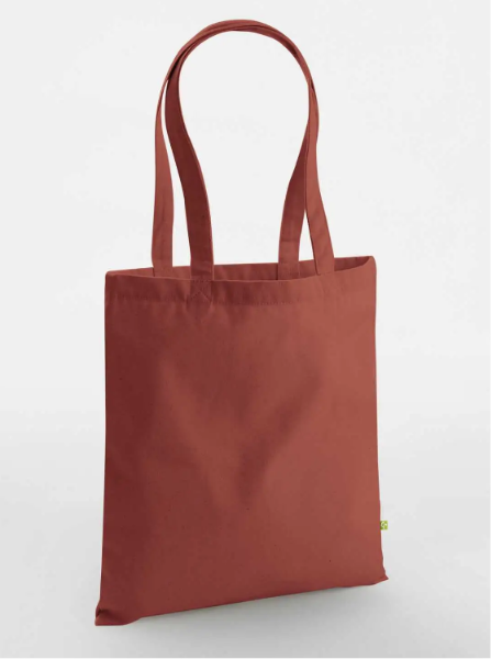 Shopper in COTONE ORGANICO CANVAS pesante con LOGO RICAMATO
