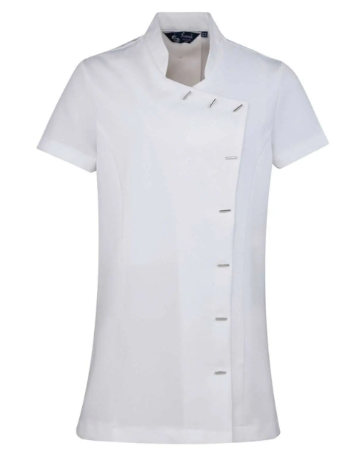 Tunica wellness/estetica donna maniche corte 5 colori con LOGO RICAMATO XS-5XL
