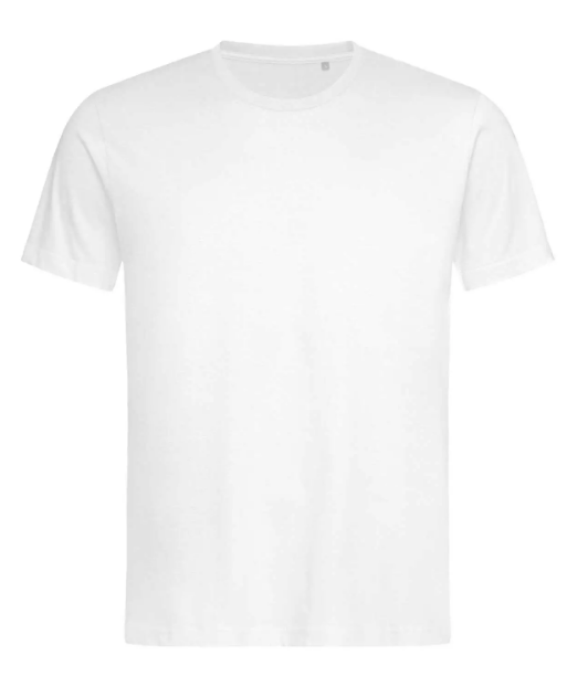 T-shirt unisex LUX ricamo NOME lato cuore e dettagli sulla schiena